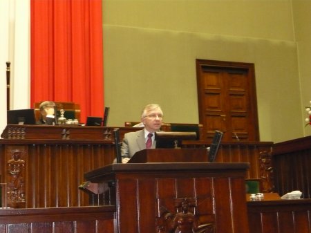 Na trybunie sejmowej